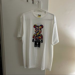 A Bathing Ape x Be@rBrick T-shirt White XL NWT